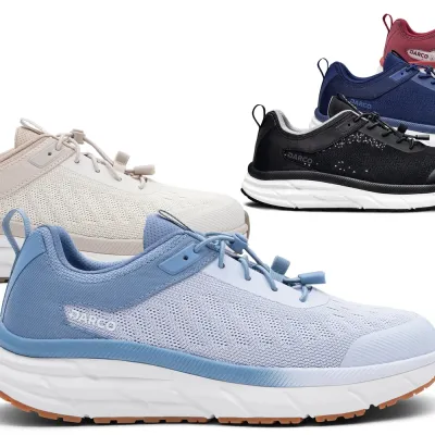 Darco Movilo Sneaker mit Rollsohle in Hellblau, Beige, Schwarz, Blau, Rot