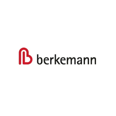 Berkemann Logo mit rotem B-Symbol und schwarzem Schriftzug