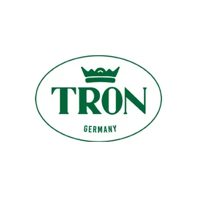Grünes ovales Logo mit Krone: TRON Germany