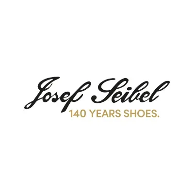 Logo Josef Seibel, Schriftzug mit Zusatz "140 Years Shoes