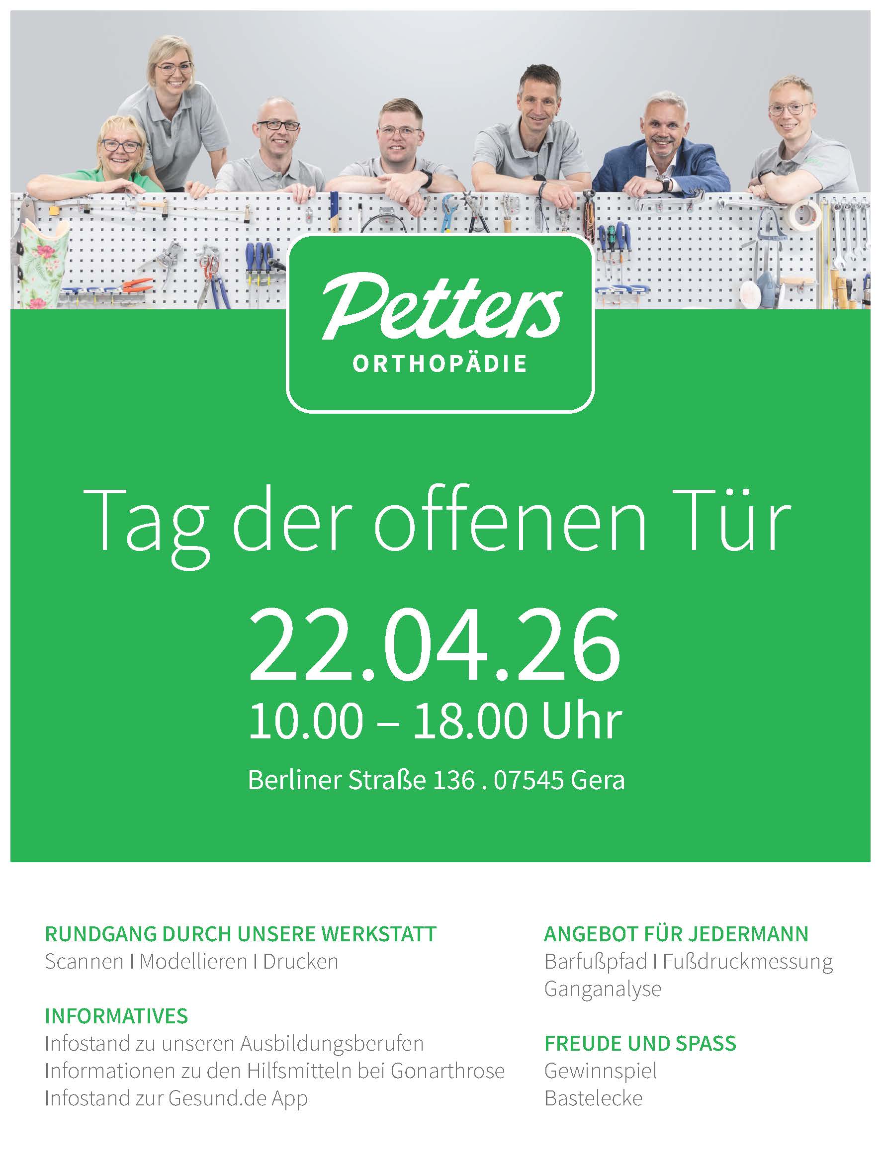 Tag der offenen Tür am 22. April 2026 in Gera